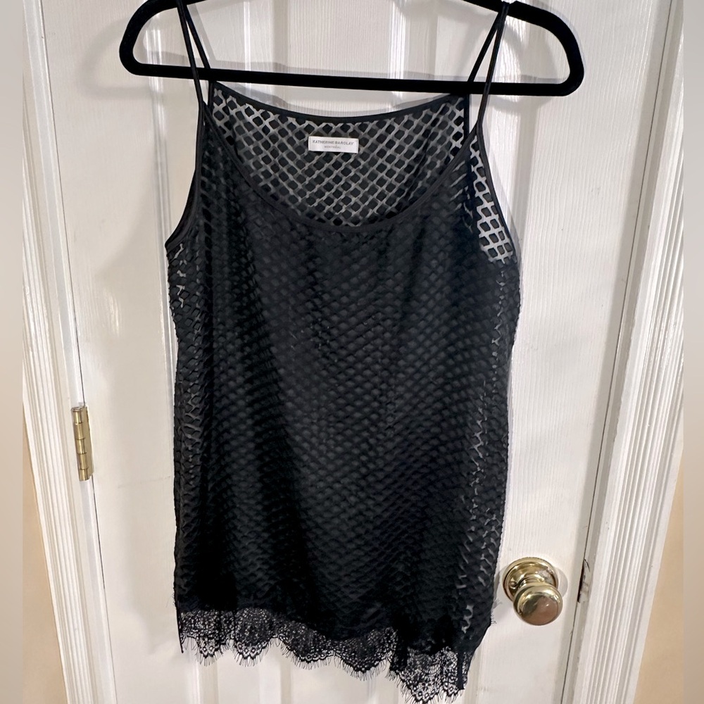 Katherine‎ Barclay sheep black tank top size S